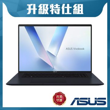 ASUS 華碩 VivoBook M1807GA-0061B445H 18吋效能特仕筆電 (Ryzen AI 7 445/16G+16G/2TB SSD/午夜藍/Win11)