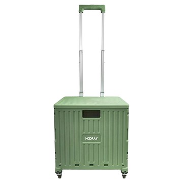 Hooray 四輪摺疊購物箱 45L  綠色  1個