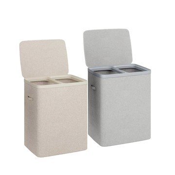 ELPHECO 雙格洗衣籃 ELPH100BA - 白色