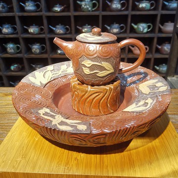 手工製作-花壺系列-海芋茶具套組