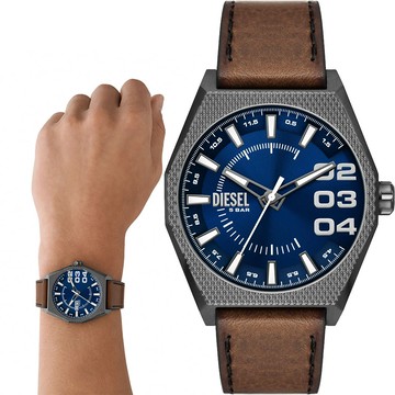 DIESEL Scraper 八角工業風手錶 男錶-42mm DZ2189