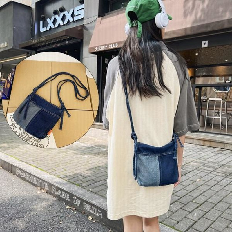 ハンドバッグ レディース 藍染 ポシェット ショルダーバッグ