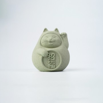 胖胖金運招福貓  (中) 健康綠 招福