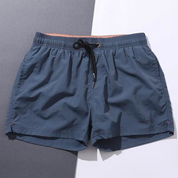 男士三分短褲休閑寬松時尚馬卡龍色系百搭速干沙灘褲沙灘海邊泳褲