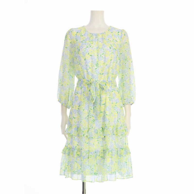 カルバンクライン / シフォン フローラルティアードワンピース 通販