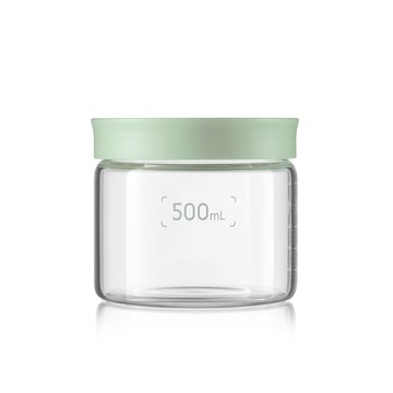 BUYDEEM北鼎 北鼎大口徑密封罐-淺杉綠500ml (3入裝)