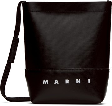 Marni 黑色 Shoelace Strap 斜挎包