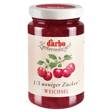 d'arbo 徳寶 80%果肉減糖櫻桃果醬 奧地利產  250g  1罐