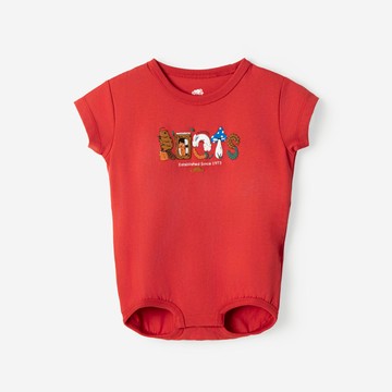 Roots 嬰兒-HARVEST GLOW ROOTS 短袖包屁衣