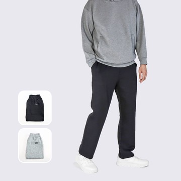 柔滑棉休閒長褲－黑色