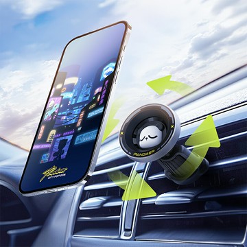 Meizu/魅族 PANDAER City Pop 車載磁吸支架 原創設計涂裝強力旋鈕鉤夾18N雙層強磁吸附環體航空級鋁合金質感