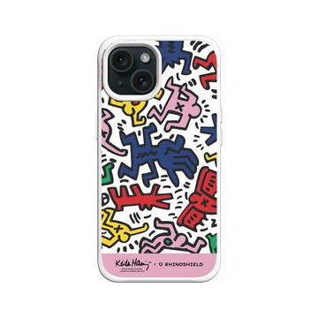 iPhone 15 SolidX 白 - Keith Haring - Icons
