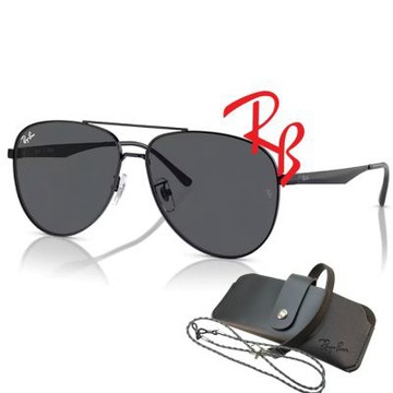 RayBan 雷朋 經典飛官太陽眼鏡 RB3712D 002/87 62mm大版 黑框深灰鏡片 公司貨(贈RAYBAN眼鏡掛袋)