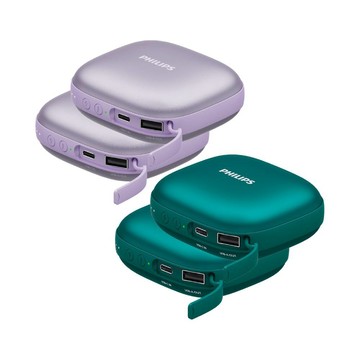 PHILIPS ※二入組※5200mAh多功能暖手寶行動電源 DLP2136V (2色可選)