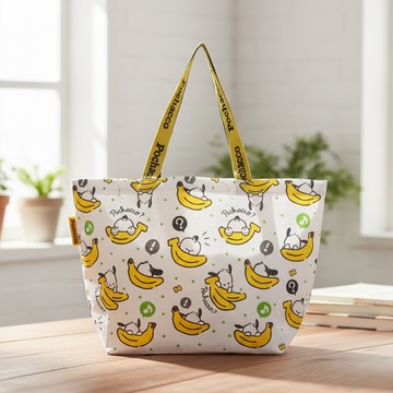 【三麗鷗】編織購物袋 香蕉帕恰狗