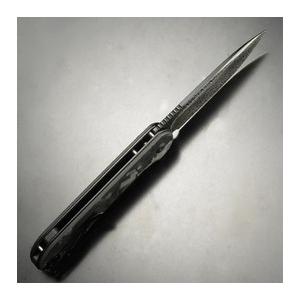 Civivi 折りたたみナイフ Elementum ダマスカスブレード Carbon Handle ボタンロック C2103DS-3