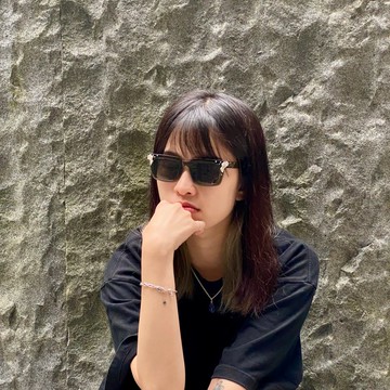 【僅此一件】手工銀飾墨鏡 - 銀河星隕石