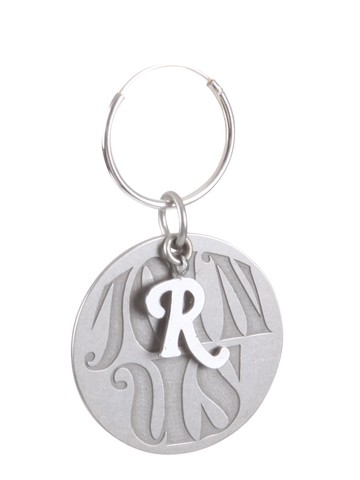 raf simons circle single earrings