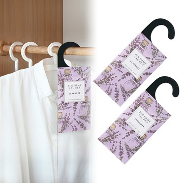 【AHOYE】掛片式衣櫃消異味衣物香氛 薰衣草-3入裝 (香氛袋 香氛片 香薰片)