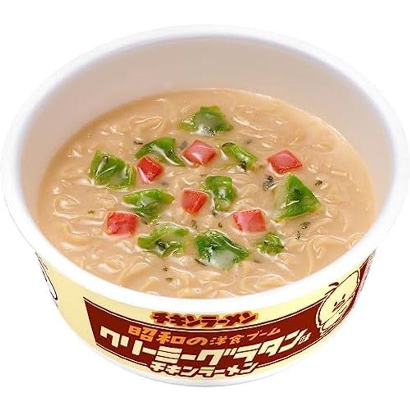 日清食品 日清チキンラーメンどんぶり 昭和の洋食ブーム クリーミーグラタン味 91g ×12個