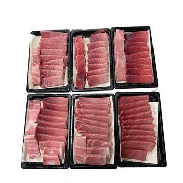 華得水產 東港黑鮪魚下腹生魚片2盒組(250g/盒/生魚片)