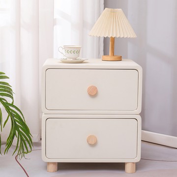 【AOTTO】簡約風免安裝實木雙層床頭櫃(FT-005)