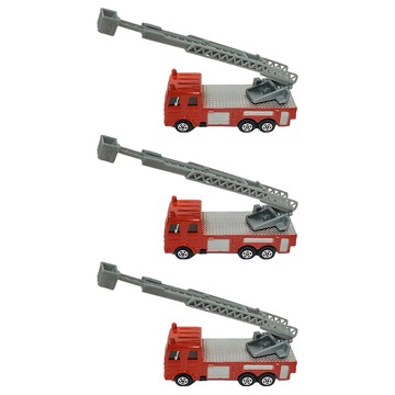 love color 樂彩森林 迷你合金車 70#消防雲梯車，適用年齡五歲以上  消防雲梯車 滑行  3個