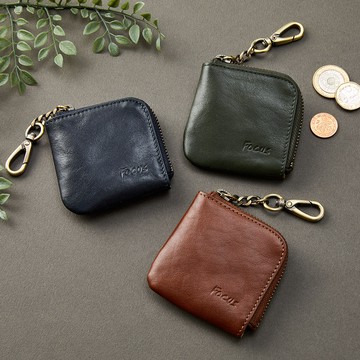 FOCUS經典原皮迷你方形拉鍊零錢包/復古小錢包_3色任選(F0092)新品上市！