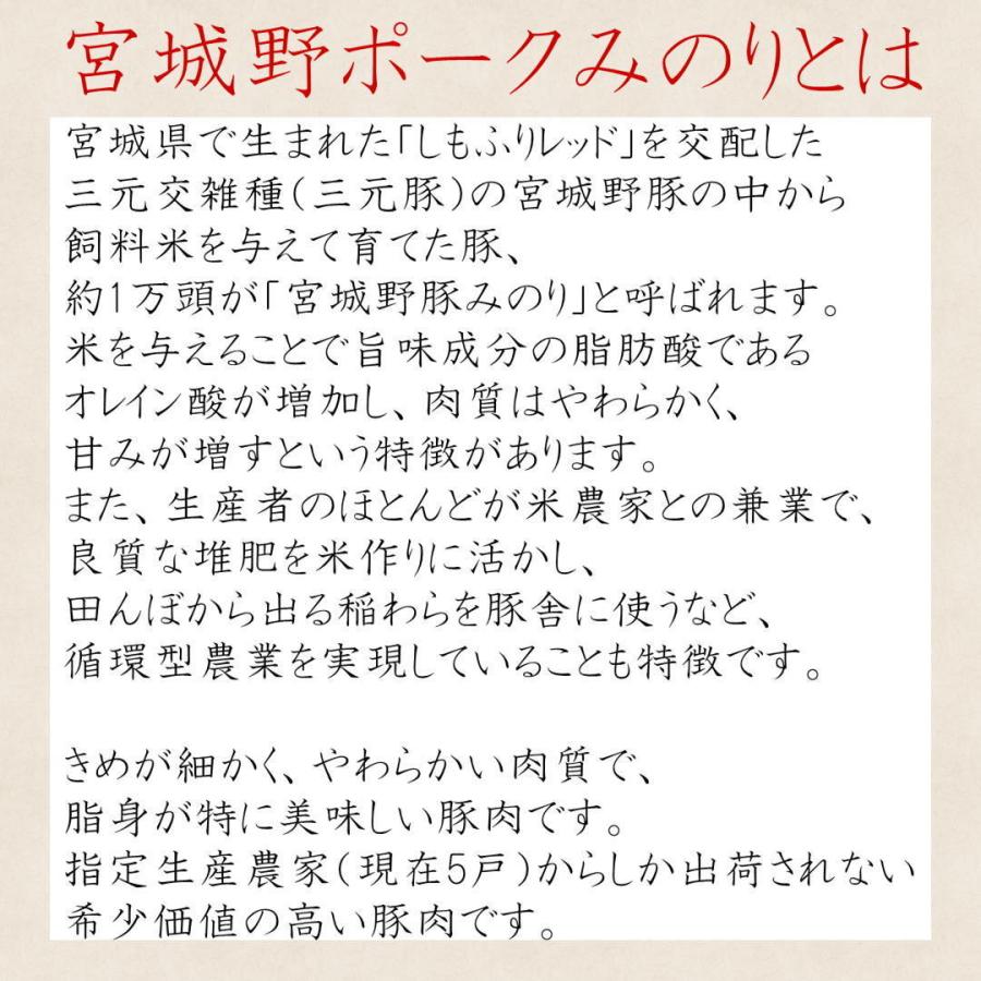 宮城野ポークみのり しゃぶしゃぶ用 バラ 豚肉 1kg(500g×2) 宮城 国産 ギフト お祝い お中元 お歳暮