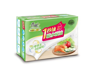 【蝦皮直營】春風抽取式廚房紙巾 120抽x3包/串