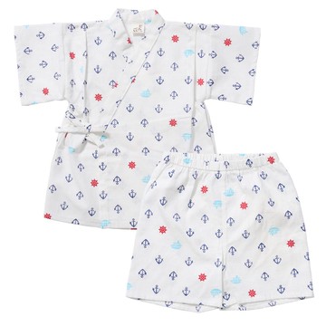 akachan honpo - 兩件式甚平-南十字星-米白色 (90cm)