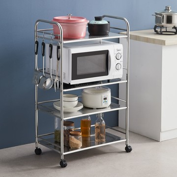 【臺灣公司 可打統編】免運 置物架 不鏽鋼置物架 不銹鋼廚房置物架落地多層收納架家用微波爐烤箱儲物用品調料架子 可開發票 全館五折 工廠現貨直銷 新品特價 z10074