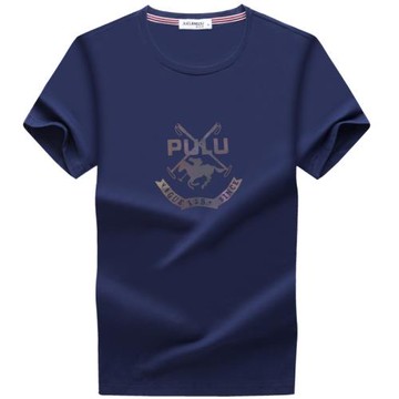 奢華大牌絲光棉短袖t恤品牌男裝高檔名牌美式青年男士純色薄衣服