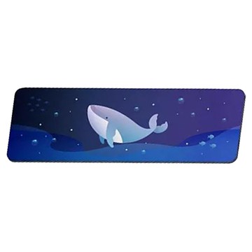 收納王妃 海洋鯨魚系列 軟式珪藻土洗漱墊 24 x 8cm  1個  深海鯨