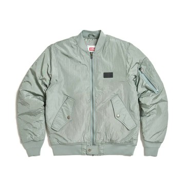 男裝撞色MA1飛行夾克-淺綠