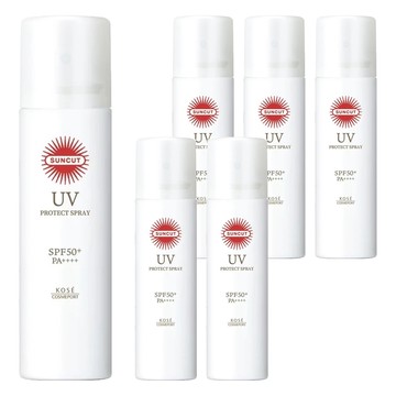 KOSE 高絲 SUNCUT UV 曬可皙 台灣公司貨 高效防曬噴霧  90g  6瓶