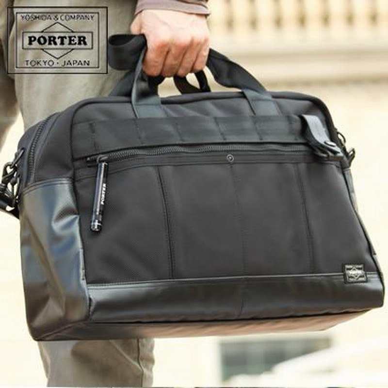 純正品 ポーター PORTER 2WAY ボストンバッグ ブラック - メンズ