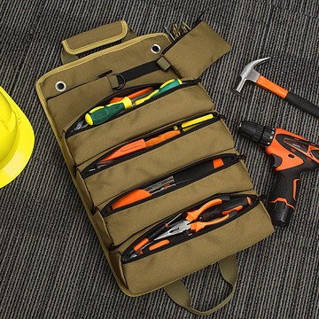 免運🌈折疊工具包 捲筒式手提維修工具包 便攜工具兜多功能車載工具收納包