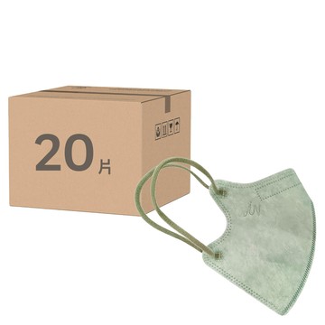 JUN 郡昱 青少年立體醫療 S(13 x 10 x 0.5cm) 8~18歲  10片  2盒  繡球綠