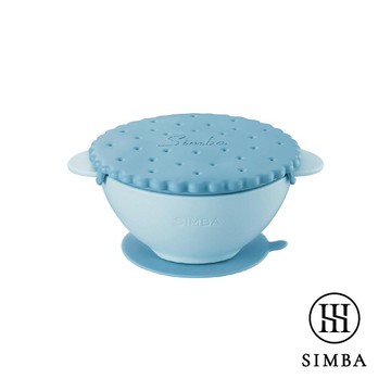 小獅王辛巴 美味曲奇吸盤碗(SW3440晨藍) 228元