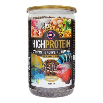UP AQUA 雅柏 沉底型高蛋白營養飼料 ML  1罐  1250ml