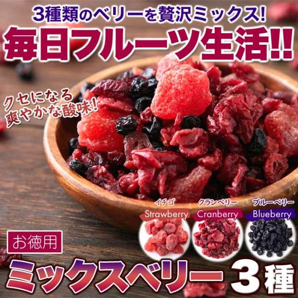 お徳用 ミックスベリー 3種 500g ベリーの美味しさがギュッと凝縮 販売元より直送