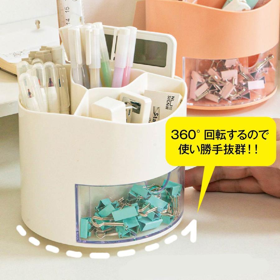 ペンスタンド 360度回転 ペン立て ペンケース 卓上収納 オフィス メガネスタンド デスク 文房具 pen-stand