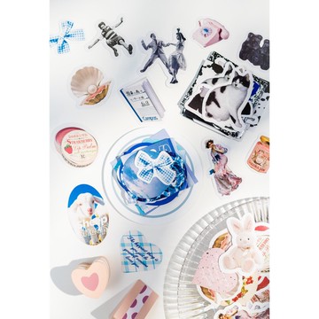 🍋檸檬青🍋清倉現貨少女話劇社系列INS小物貼紙5款45枚入手帳裝飾素材