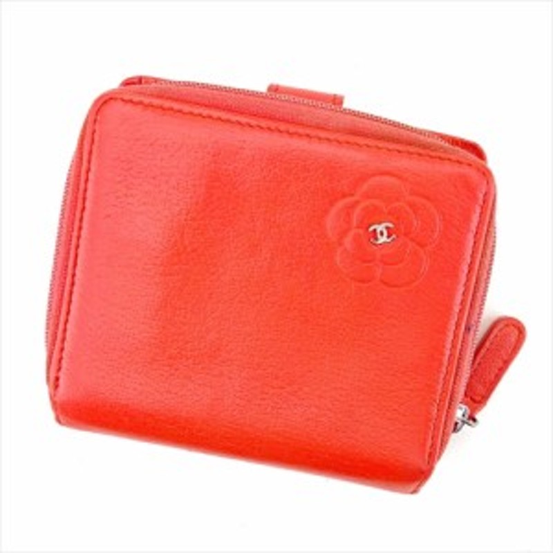 シャネル 二つ折り 財布 ラウンドファスナー オールドシャネル  