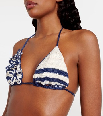 Anna Kosturova Gabrielle crochet cotton bikini top