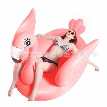 廠家現貨大號新款飛翼火烈鳥浮排 帶翅膀火烈鳥充氣浮床 水上浮排