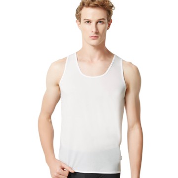 SOLIS 夏日涼感WINCOOL系列M-XL圓領無袖背心(奶油色)