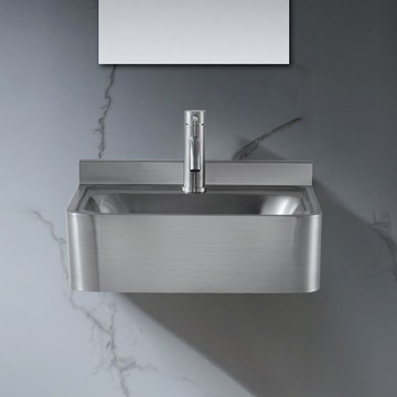 免運 可開發票 水槽 洗手盆 洗菜盆 洗碗盆 高端一體式304不銹鋼洗手盆打造時尚衛生空間 出貨快pyy8007