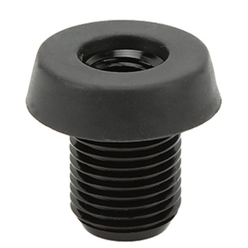 【waroom01】台球桿底蓋鋁合金塑料後塞台球桿保險槓保護套黑色